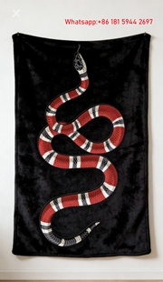 Gucci Iconic Snake Throw blankets Crimson Serpent Tapestry IMG_2689